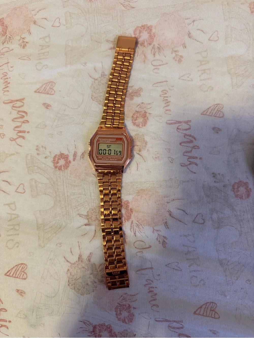 Classic Stainless Steel Digital Watch